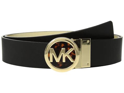 gold inlay michael kors belt|Michael Kors belts black.